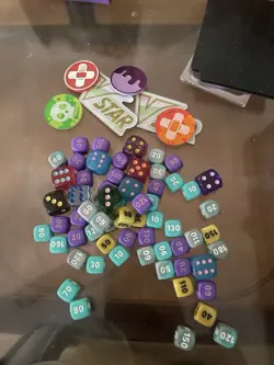 Pokemon TCG Playing Dice & Damage Counter Tokens, Condition Counters Lot VALUE! - Image 1