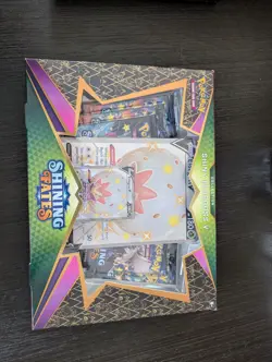 Pokemon TCG Shining Fates Shiny Eldegoss V Collection Box Factory Sealed - Image 1