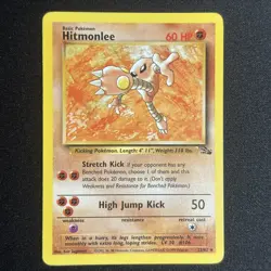 Hitmonlee 22/62 Rare Non-Holo | Fossil | Pokemon TCG 1999 | Lightly Played - Image 1