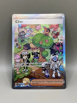 Pokemon Clive Full Art Holo Trainer SV: Paldean Fates 236/091 Special Rare NM - Image 4