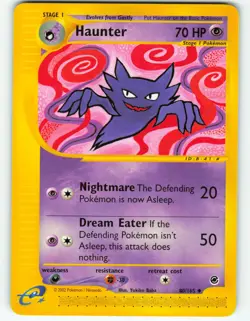 Haunter - 80/165 Expedition Base Set - Pokemon TCG - 2002 - Image 1