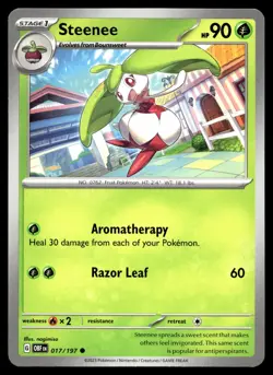 Steenee 017/197 Pokemon SV03: Obsidian Flames Non Holo - Image 1