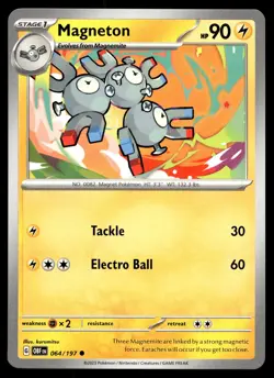 Magneton 064/197 Pokemon SV03: Obsidian Flames Non Holo - Image 1