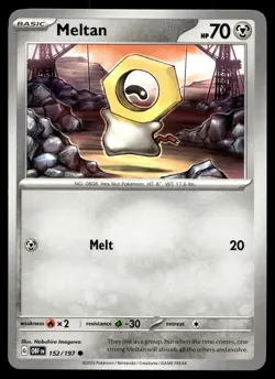 Meltan 152/197 Pokemon SV03: Obsidian Flames Non Holo - Image 1