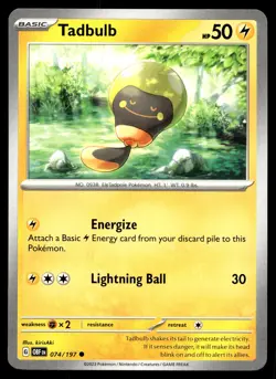 Tadbulb 074/197 Pokemon SV03: Obsidian Flames Non Holo - Image 1
