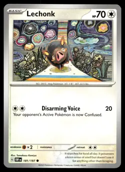 Lechonk 181/197 Pokemon SV03: Obsidian Flames Non Holo - Image 1