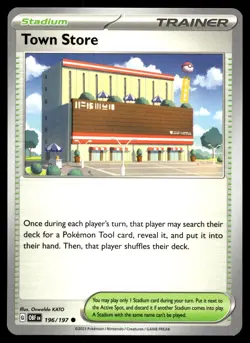 Town Store 196/197 Pokemon SV03: Obsidian Flames Non Holo - Image 1