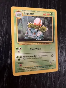 Ivysaur 30/102 Pokemon TCG Base Set Unlimited Regular Uncommon NM - Image 3