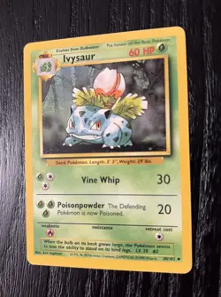 Ivysaur 30/102 Pokemon TCG Base Set Unlimited Regular Uncommon NM - Image 4