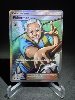 Fisherman Shiny Holo Rare Hidden Fates: Shiny Vault SV83/SV94 Pokemon TCG - Image 1
