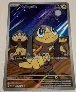 Pokemon Helioptile Full Art Illustration Rare Mega Evolution 143/132 - Image 2