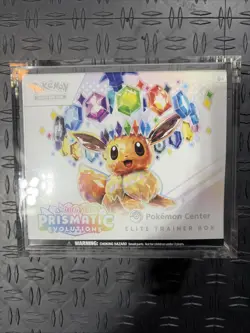 POKEMON CENTER Prismatic Evolutions Elite Trainer Box PC ETB+Acrylic - Image 1