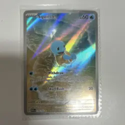 Pokemon Squirtle 170/165 Scarlet & Violet 151 Illustration Rare Holo English - Image 1