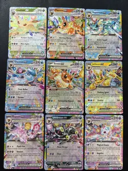 Lot Of All 9 Pokemon Eeveelution EX Set - Prismatic Evolutions - NM - Image 1