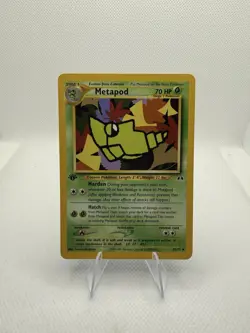 Pokemon TCG Metapod 42/75 Neo Discovery Regular 1st Edition - Image 1