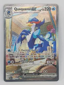 Paldea Evolved QUAQUAVAL EX Special Illustration Rare #260/193 Pokemon TCG - Image 1