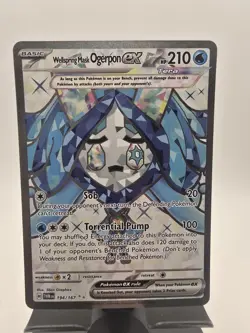 Wellspring Mask Ogerpon ex 194/167 Twilight Masquerade - NM Full Art Pokemon - Image 1