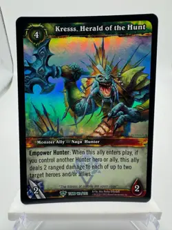 World of Warcraft TCG Foil Promo Tomb Kresss, Herald of the Hunt - Image 1