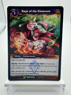 World of Warcraft TCG Foil Promo Crown Rage of the Elements - Image 1