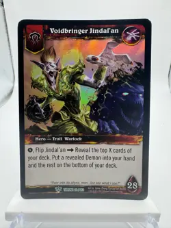 World of Warcraft TCG Throne Foil Hero Voidbringer Jindal'an - Image 1