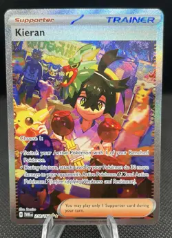 Pokemon TCG Kieran Supporter Card Twilight Masq Special Illustration Rare Holo - Image 1