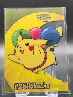 Pikachu PC1 - Topps Pokemon Series 2 - Pokemon Card - Clear Plastic - Image 1