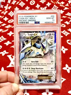 PSA 10 Lugia EX Holo Ancient 2015 Legend Rare Pokemon Card - Image 1