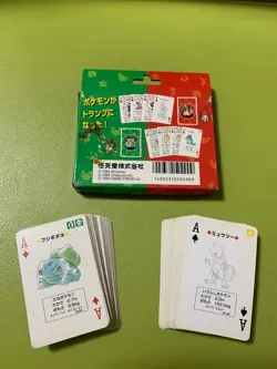 Very Rare Pokemon poker card Red & Green Playing Cards 1996 Charizard From JP 03 - Image 2