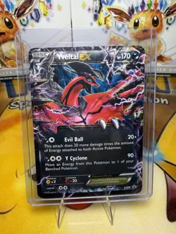 Pokemon TCG Yveltal EX Black Star Promos Holo Rare Card XY08 MP - Image 1