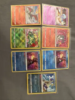 LOT OF 7 SET RADIANT POKEMON CARDS - Charizard - Venusaur - Greninja - Gardevoir - Image 1
