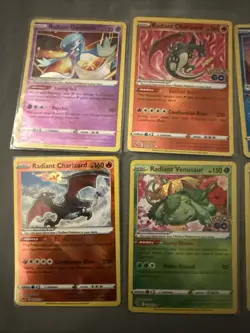 LOT OF 7 SET RADIANT POKEMON CARDS - Charizard - Venusaur - Greninja - Gardevoir - Image 2