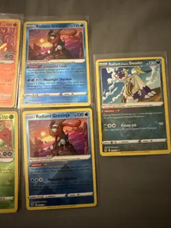 LOT OF 7 SET RADIANT POKEMON CARDS - Charizard - Venusaur - Greninja - Gardevoir - Image 3
