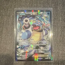 Pokemon Blastoise EX Holo XY122 180 HP Rapid Spin Splash Bomb Card - Image 1