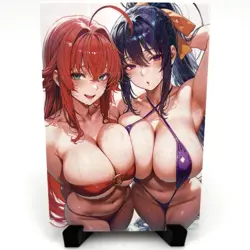 High School DxD Rias Gremory Akeno Himejima Sexy Anime Waifu Goddess Story Card - Image 1