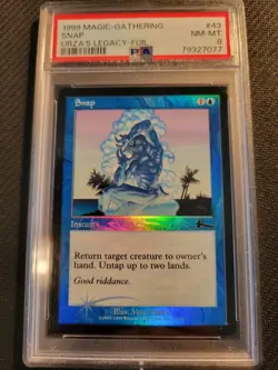 Magic MTG Urza's Legacy FOIL Snap PSA 8 NM-MT - Image 1