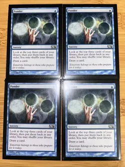 MTG Ponder x4 Playset - Core 2012 - Near Mint Ready to Ship! - Image 1