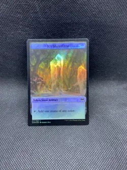 Icy Manalith Token Foil / Human Warrior Foil Token - Kaldheim - MTG-NM - Image 2