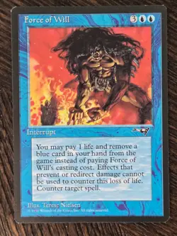 Force of Will Alliances MTG *NM* Near mint Magic the gathering 24 - Image 1