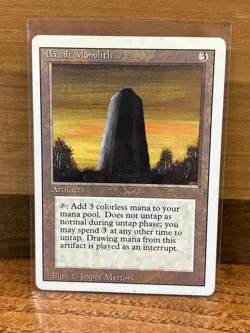 Basalt Monolith Magic the Gathering Revised Edition Uncommon - Image 1
