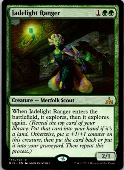 Magic the Gathering Jadelight Ranger Rivals of Ixalan MTG Free Shipping! - Image 1