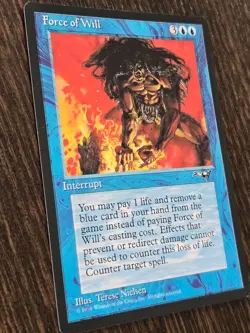 Force of Will Alliances MTG *NM* Near mint Magic the gathering 34 - Image 3