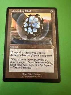 Unwinding Clock The Brother's War Retro Artifacts MTG NM - Image 1