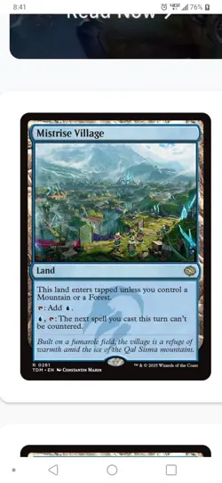 1x MTG Mistrise VILLAGE - Tarkir Rare Land! NM Mint! - Image 1