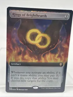 MTG Rings of Brighthearth - Foil - Extended Art - Image 1