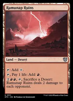 1x Ramunap Ruins NM Eng MTG - Commander Outlaws of Thunder Junction - Image 1