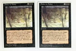Ashes to Ashes (2) Fourth Edition NM MTG Magic the Gathering - Image 1
