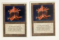 Coral Helm (2) Fourth Edition NM MTG Magic the Gathering - Image 1