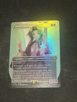 MTG Aerith Gainsborough (Borderless Foil) Final Fantasy 0374 FFVII FF7 NM - Image 1