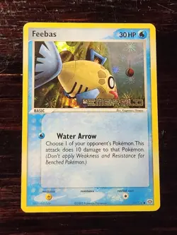 FEEBAS Emerald EX Series POKEMON Holo Stamped 2005 Trading Card 50/106 TCG - Image 1