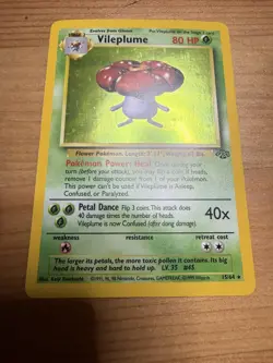 1999 Pokemon Vileplume 15/64 Holo Rare Jungle Set WOTC Vintage Holographic LP - Image 1